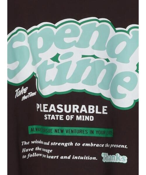SEVENDAYS=SUNDAY(セブンデイズサンデイ)の「Spend timeロンTEE *(Tシャツ/カットソー・レディース・チャコールグレー/オフホワイト/グレイッシュベージュ・M/L)」の15枚目の写真