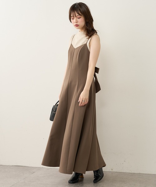 natural couture（ナチュラルクチュール）の「【WEB限定】ほわほわクロスニットアンサンブル（ニット/セーター・レディース・ベージュ/オフホワイト/ブラウン・FREE）」の16枚目の写真