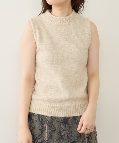 natural couture（ナチュラルクチュール）の「【WEB限定】ほわほわクロスニットアンサンブル（ニット/セーター・レディース・ベージュ/オフホワイト/ブラウン・FREE）」の12枚目の写真