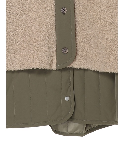 Green　Parks（グリーンパークス）の「【WEB限定】ボア×キルティングブルゾンセット＊（その他アウター・レディース・ベージュ/カーキ・FREE）」の20枚目の写真