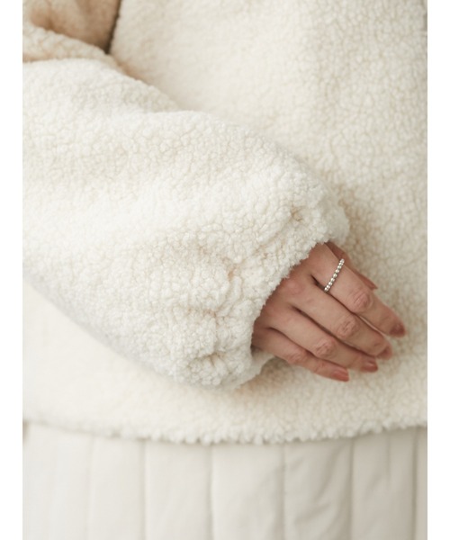 Green　Parks（グリーンパークス）の「【WEB限定】ボア×キルティングブルゾンセット＊（その他アウター・レディース・ベージュ/カーキ・FREE）」の10枚目の写真