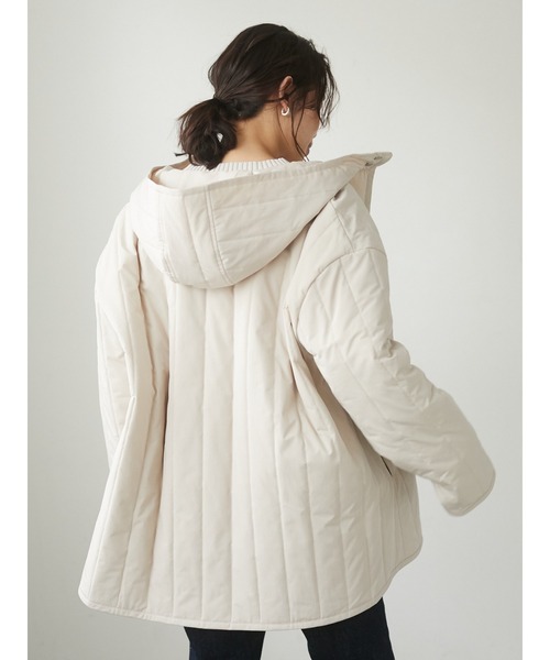 Green　Parks（グリーンパークス）の「【WEB限定】ボア×キルティングブルゾンセット＊（その他アウター・レディース・ベージュ/カーキ・FREE）」の12枚目の写真