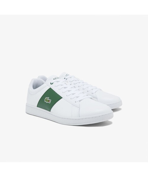 LACOSTE(ラコステ)の「メンズ CARNABY 0121 4(スニーカー・メンズ・オフホワイト/ホワイト×グリーン・25.5cm/26.5cm/28.5cm/25.0cm/26.0cm/27.0cm/28.0cm)」の8枚目の写真