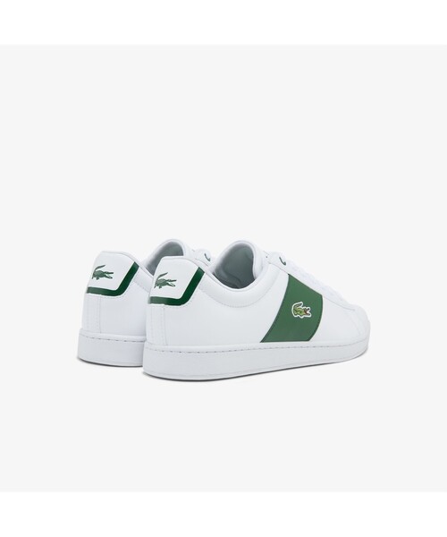 LACOSTE(ラコステ)の「メンズ CARNABY 0121 4(スニーカー・メンズ・オフホワイト/ホワイト×グリーン・25.5cm/26.5cm/28.5cm/25.0cm/26.0cm/27.0cm/28.0cm)」の6枚目の写真