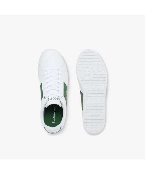 LACOSTE(ラコステ)の「メンズ CARNABY 0121 4(スニーカー・メンズ・オフホワイト/ホワイト×グリーン・25.5cm/26.5cm/28.5cm/25.0cm/26.0cm/27.0cm/28.0cm)」の10枚目の写真