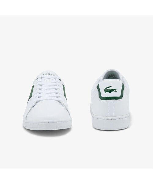 LACOSTE(ラコステ)の「メンズ CARNABY 0121 4(スニーカー・メンズ・オフホワイト/ホワイト×グリーン・25.5cm/26.5cm/28.5cm/25.0cm/26.0cm/27.0cm/28.0cm)」の5枚目の写真
