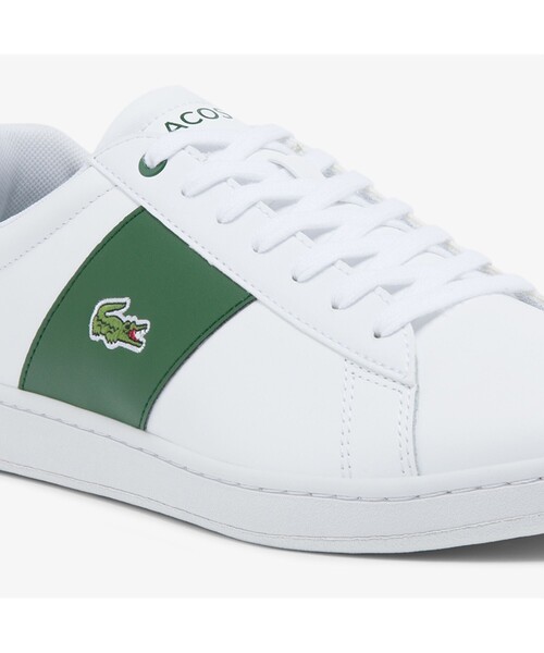 LACOSTE(ラコステ)の「メンズ CARNABY 0121 4(スニーカー・メンズ・オフホワイト/ホワイト×グリーン・25.5cm/26.5cm/28.5cm/25.0cm/26.0cm/27.0cm/28.0cm)」の11枚目の写真