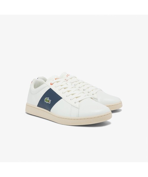 LACOSTE(ラコステ)の「メンズ CARNABY 0121 4(スニーカー・メンズ・オフホワイト/ホワイト×グリーン・25.5cm/26.5cm/28.5cm/25.0cm/26.0cm/27.0cm/28.0cm)」の12枚目の写真