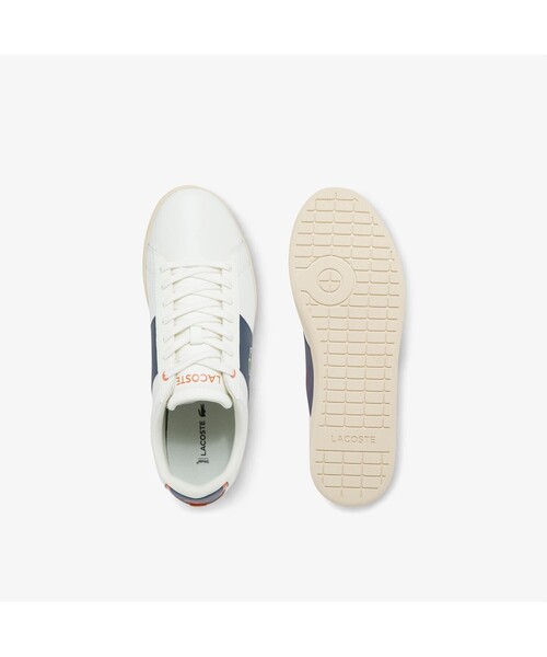 LACOSTE(ラコステ)の「メンズ CARNABY 0121 4(スニーカー・メンズ・オフホワイト/ホワイト×グリーン・25.5cm/26.5cm/28.5cm/25.0cm/26.0cm/27.0cm/28.0cm)」の4枚目の写真