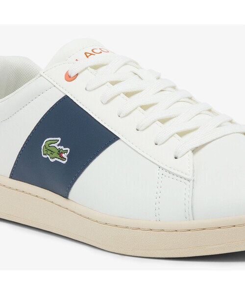 LACOSTE(ラコステ)の「メンズ CARNABY 0121 4(スニーカー・メンズ・オフホワイト/ホワイト×グリーン・25.5cm/26.5cm/28.5cm/25.0cm/26.0cm/27.0cm/28.0cm)」の7枚目の写真