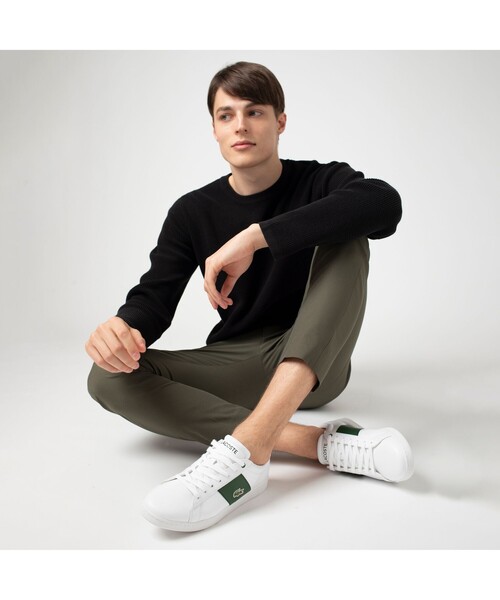 LACOSTE(ラコステ)の「メンズ CARNABY 0121 4(スニーカー・メンズ・オフホワイト/ホワイト×グリーン・25.5cm/26.5cm/28.5cm/25.0cm/26.0cm/27.0cm/28.0cm)」の14枚目の写真