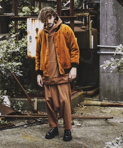 NO ID.(ノーアイディ)の「mp9444-ストレッチシャギーサルエルトラウザーズ(その他パンツ・メンズ・グレー/ベージュ/ブラック・1/3/2)」の4枚目の写真