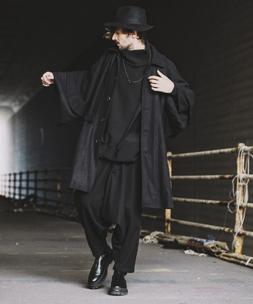 NO ID.(ノーアイディ)の「mp9444-ストレッチシャギーサルエルトラウザーズ(その他パンツ・メンズ・グレー/ベージュ/ブラック・1/3/2)」の7枚目の写真