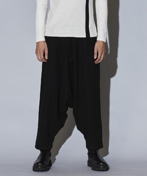 NO ID.(ノーアイディ)の「mp9444-ストレッチシャギーサルエルトラウザーズ(その他パンツ・メンズ・グレー/ベージュ/ブラック・1/3/2)」の8枚目の写真