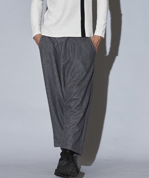 NO ID.(ノーアイディ)の「mp9444-ストレッチシャギーサルエルトラウザーズ(その他パンツ・メンズ・グレー/ベージュ/ブラック・1/3/2)」の15枚目の写真