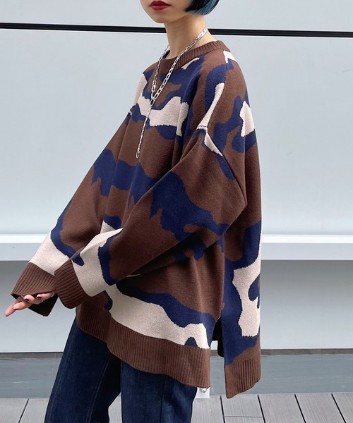 PAGEBOY（ページボーイ）の「モードマーブルニット（ニット/セーター・レディース・ブラック/ブラウン・FREE）」の18枚目の写真