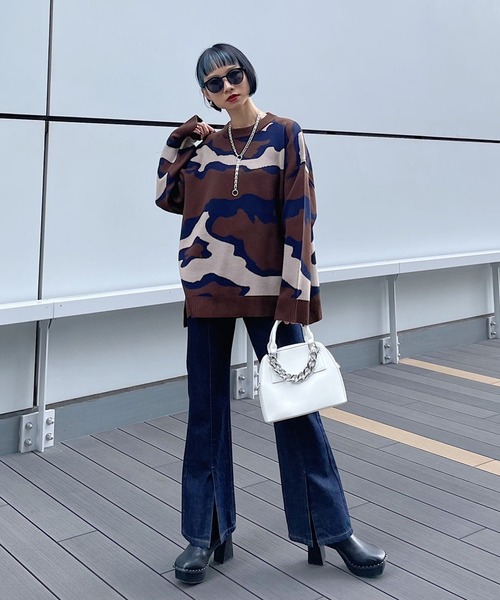 PAGEBOY（ページボーイ）の「モードマーブルニット（ニット/セーター・レディース・ブラック/ブラウン・FREE）」の19枚目の写真