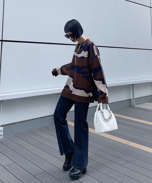 PAGEBOY（ページボーイ）の「モードマーブルニット（ニット/セーター・レディース・ブラック/ブラウン・FREE）」の20枚目の写真