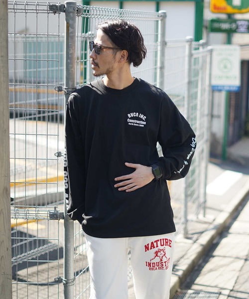 RVCA(ルーカ)の「【オンライン限定】RVCA メンズ DEEP DIG LONG SLEEVE ロングスリーブTシャツ【2021年秋冬モデル】/ルーカ袖プリント長袖バックプリントロンT(Tシャツ/カットソー・メンズ・ブラック/ブラウン/ホワイト・MEDIUM/LARGE/SMALL/X-LARGE)」の14枚目の写真