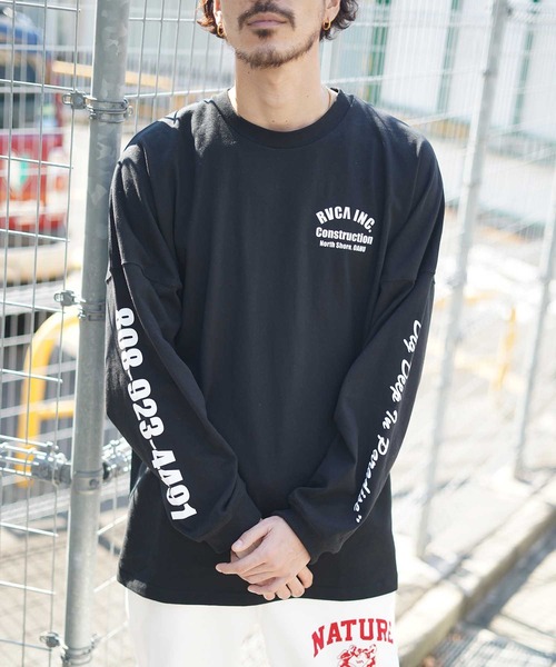 RVCA(ルーカ)の「【オンライン限定】RVCA メンズ DEEP DIG LONG SLEEVE ロングスリーブTシャツ【2021年秋冬モデル】/ルーカ袖プリント長袖バックプリントロンT(Tシャツ/カットソー・メンズ・ブラック/ブラウン/ホワイト・MEDIUM/LARGE/SMALL/X-LARGE)」の17枚目の写真
