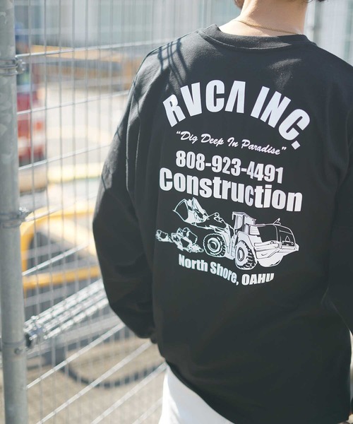 RVCA(ルーカ)の「【オンライン限定】RVCA メンズ DEEP DIG LONG SLEEVE ロングスリーブTシャツ【2021年秋冬モデル】/ルーカ袖プリント長袖バックプリントロンT(Tシャツ/カットソー・メンズ・ブラック/ブラウン/ホワイト・MEDIUM/LARGE/SMALL/X-LARGE)」の18枚目の写真