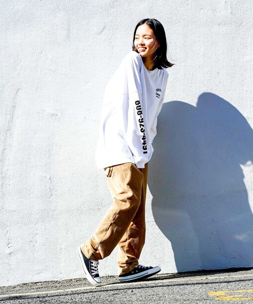 RVCA(ルーカ)の「【オンライン限定】RVCA メンズ DEEP DIG LONG SLEEVE ロングスリーブTシャツ【2021年秋冬モデル】/ルーカ袖プリント長袖バックプリントロンT(Tシャツ/カットソー・メンズ・ブラック/ブラウン/ホワイト・MEDIUM/LARGE/SMALL/X-LARGE)」の7枚目の写真