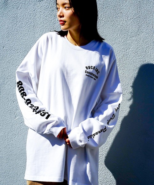 RVCA(ルーカ)の「【オンライン限定】RVCA メンズ DEEP DIG LONG SLEEVE ロングスリーブTシャツ【2021年秋冬モデル】/ルーカ袖プリント長袖バックプリントロンT(Tシャツ/カットソー・メンズ・ブラック/ブラウン/ホワイト・MEDIUM/LARGE/SMALL/X-LARGE)」の8枚目の写真