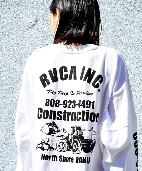 RVCA(ルーカ)の「【オンライン限定】RVCA メンズ DEEP DIG LONG SLEEVE ロングスリーブTシャツ【2021年秋冬モデル】/ルーカ袖プリント長袖バックプリントロンT(Tシャツ/カットソー・メンズ・ブラック/ブラウン/ホワイト・MEDIUM/LARGE/SMALL/X-LARGE)」の11枚目の写真