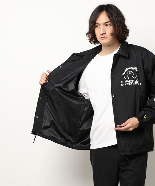 Mark Gonzales(マーク・ゴンザレス)の「【 Mark Gonzales / マークゴンザレス 】 1 cent. COACHES JACKET / ナイロン コーチ ジャケット(ナイロンジャケット・メンズ・ブラック・M/L)」の3枚目の写真