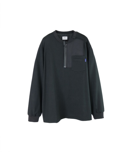 elephant TRIBAL fabrics（エレファントトライバルファブリックス）の「elephant TRIBAL fabrics  HYBRID L-S SHIRT（Tシャツ/カットソー・メンズ・グレイッシュブルー/ブラック・FREE）」の2枚目の写真