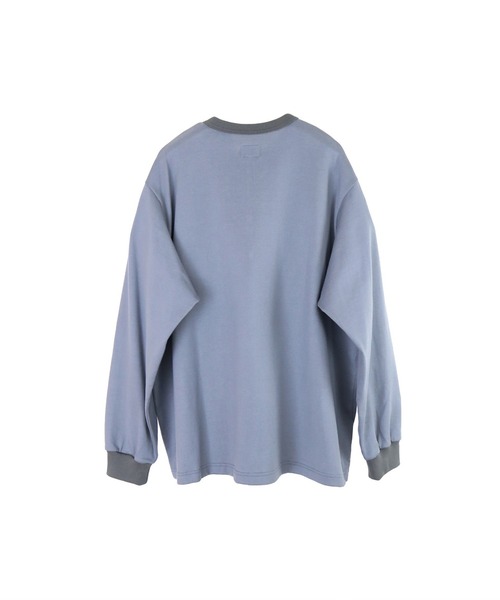 elephant TRIBAL fabrics（エレファントトライバルファブリックス）の「elephant TRIBAL fabrics  HYBRID L-S SHIRT（Tシャツ/カットソー・メンズ・グレイッシュブルー/ブラック・FREE）」の8枚目の写真