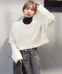 tiptop | 前後2wayもちもちショート丈ニットカーディガン(カーディガン/ボレロ)
