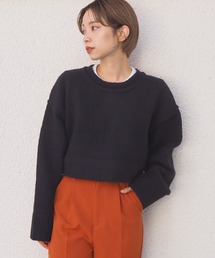 tiptop | 2021AW 前後2wayもちもちショート丈ニットカーディガン(カーディガン/ボレロ)