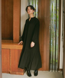 ReNorm | シャーリングスリーブカフタンワンピース(ワンピース)