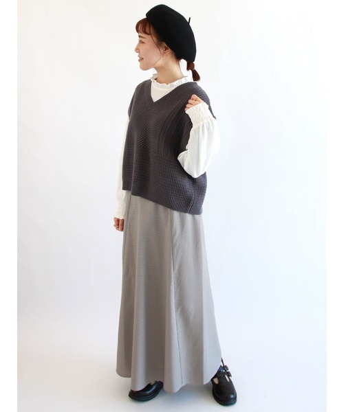 ehka sopo（エヘカソポ）の「スタンドカラーブラウス（シャツ/ブラウス・レディース・オフホワイト/キナリ・ﾌﾘ-）」の11枚目の写真