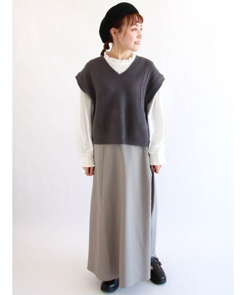 ehka sopo（エヘカソポ）の「スタンドカラーブラウス（シャツ/ブラウス・レディース・オフホワイト/キナリ・ﾌﾘ-）」の10枚目の写真