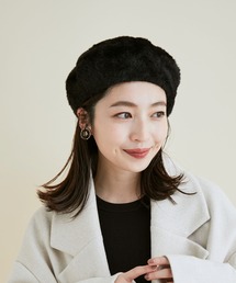 【洗える・抗菌防臭】ふわふわシャギーベレー帽