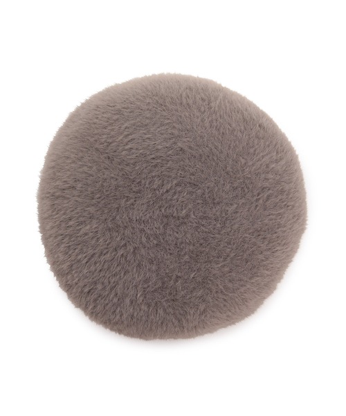 VIS（ビス）の「【洗える・抗菌防臭】ふわふわシャギーベレー帽（ハンチング/ベレー帽・レディース・ホワイト/ブラック/グレー系その他・FREE）」の6枚目の写真