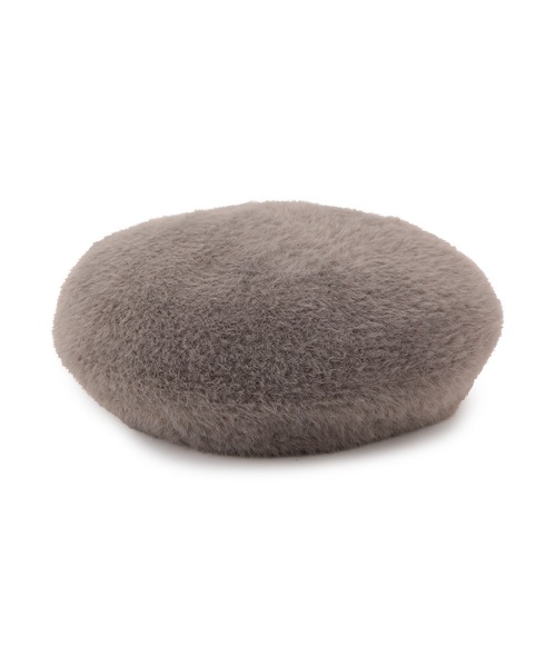 VIS（ビス）の「【洗える・抗菌防臭】ふわふわシャギーベレー帽（ハンチング/ベレー帽・レディース・ホワイト/ブラック/グレー系その他・FREE）」の16枚目の写真