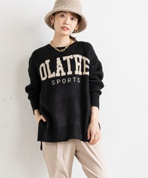 prose verse | カレッジロゴジャガードニット(ニット/セーター)