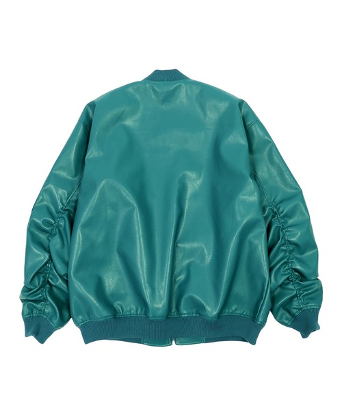 Figments（フィグメンツ）の「フェイクレザーボンバージャケット