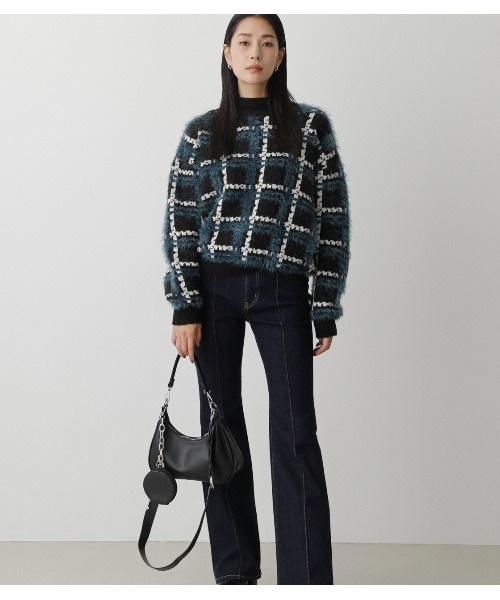 AZUL by moussy（アズールバイマウジー）の「2WAY SHOULDER BAG/ツーウェイショルダーバッグ（ショルダーバッグ・レディース・ライトベージュ/ブラック/イエロー・FREE）」の9枚目の写真