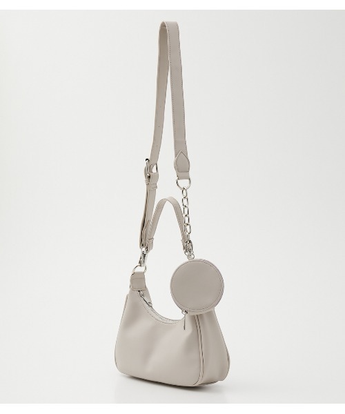 AZUL by moussy（アズールバイマウジー）の「2WAY SHOULDER BAG/ツーウェイショルダーバッグ（ショルダーバッグ・レディース・ライトベージュ/ブラック/イエロー・FREE）」の10枚目の写真