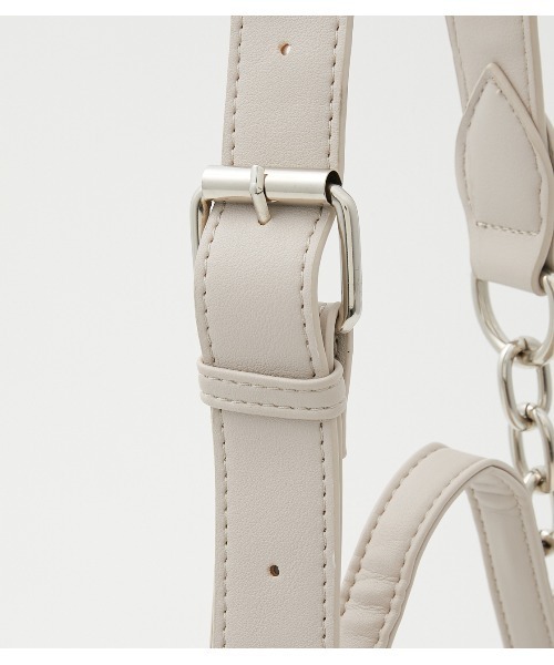 AZUL by moussy（アズールバイマウジー）の「2WAY SHOULDER BAG/ツーウェイショルダーバッグ（ショルダーバッグ・レディース・ライトベージュ/ブラック/イエロー・FREE）」の13枚目の写真