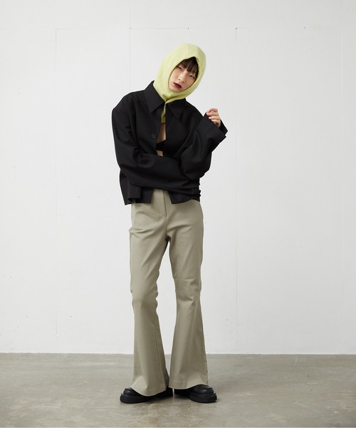 FEKETE(フェケテ)の「FEKETE FLARED COTTON PANTS(その他パンツ・レディース・ブラック/カーキ・FREE)」の7枚目の写真