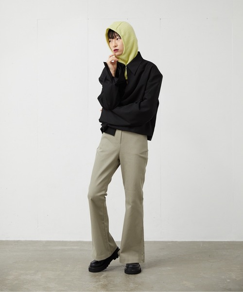 FEKETE(フェケテ)の「FEKETE FLARED COTTON PANTS(その他パンツ・レディース・ブラック/カーキ・FREE)」の12枚目の写真