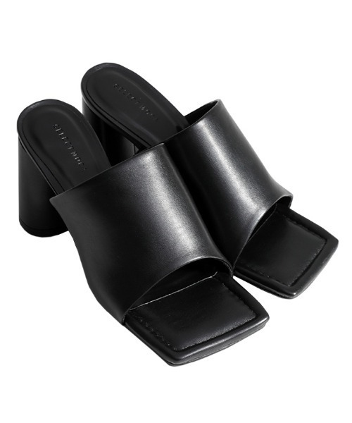 select MOCA(セレクトモカ)の「ミュールヒールサンダル(サンダル・レディース・ブラック/アイボリー・SMALL/MEDIUM/LARGE)」の14枚目の写真
