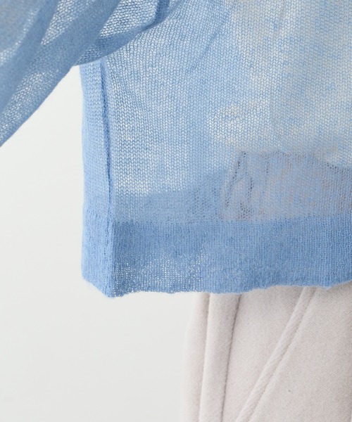 PUAL CE CIN（ピュアルセシン）の「モヘア混セーラーカラープルオーバー（ニット/セーター・レディース・ブラック/ブラウン/ブルー・FREE）」の22枚目の写真