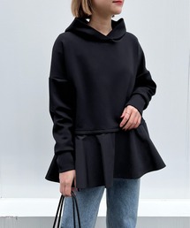 PICCIN | 異素材ドッキングフードプルオーバー(パーカー)