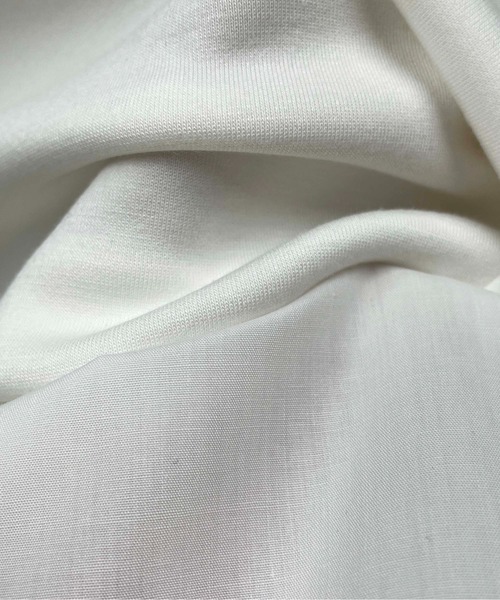 PICCIN（ピッチン）の「異素材ドッキングフードプルオーバー（パーカー・レディース・オフホワイト/ブラック・M）」の8枚目の写真